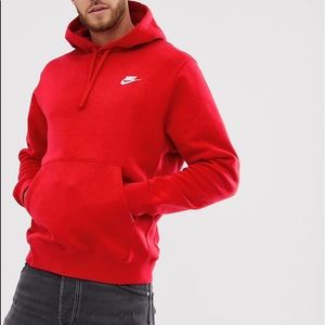 Nike Red Logo Hoodie
